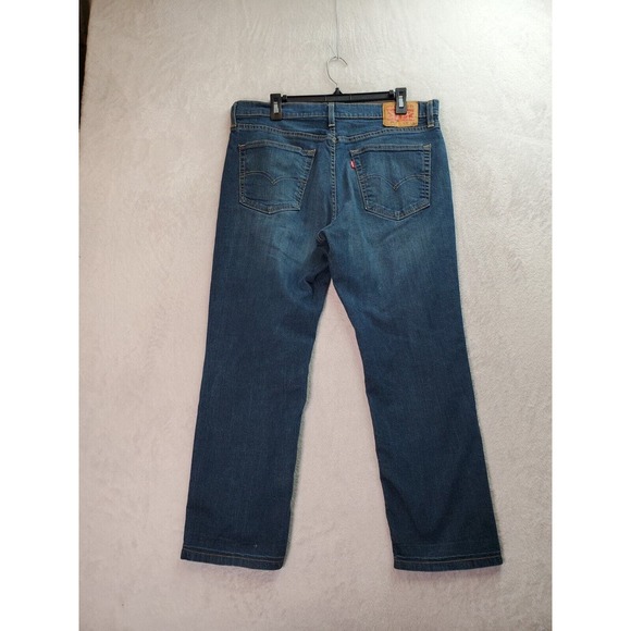 Levi's 541 Jeans Mens Size 34 Blue Denim Cotton Pockets Straight Leg Flat‎ Front - Picture 2 of 8